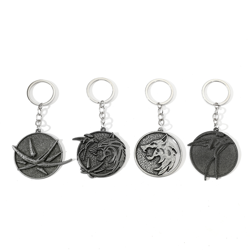 Vintage Items - Vintage Wolf Head Keychain Game Geralt