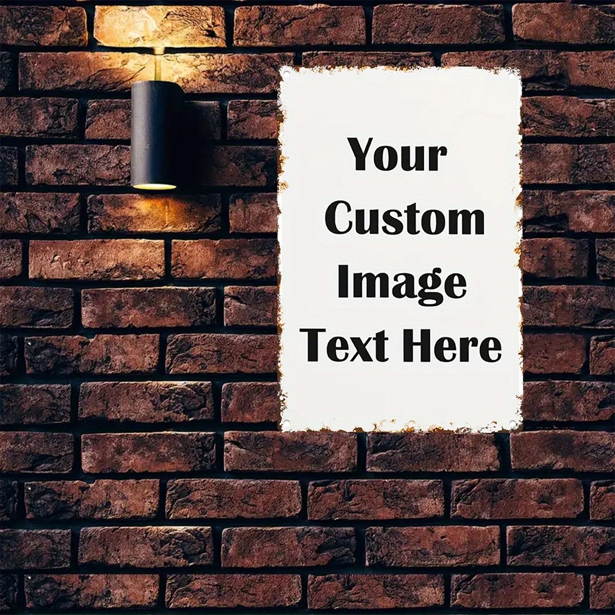 Vintage Collectible Signs - Custom Photo & Text Tin Sign
