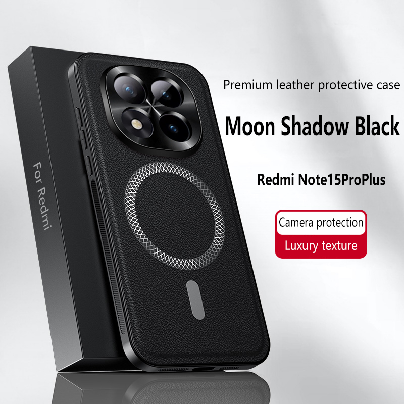 Camera Leather Case - Magnetic Case for Redmi Note 12
