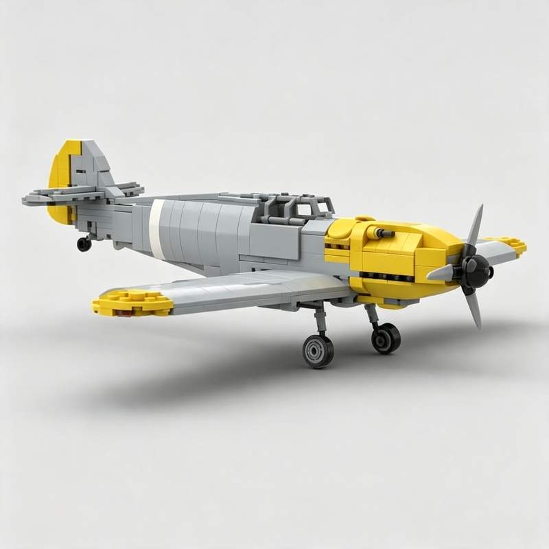 Vintage Collectible Figures - 530PCS Vintage Propeller Fighter Aircraft Building