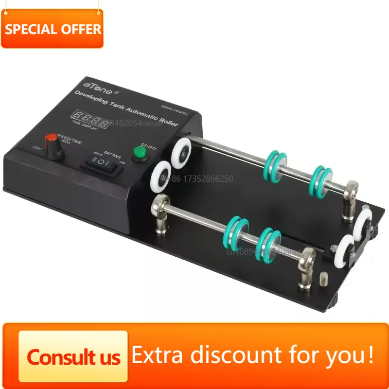 Photo Develop Tank - Automatic Darkroom Film Rotation Processor Fit