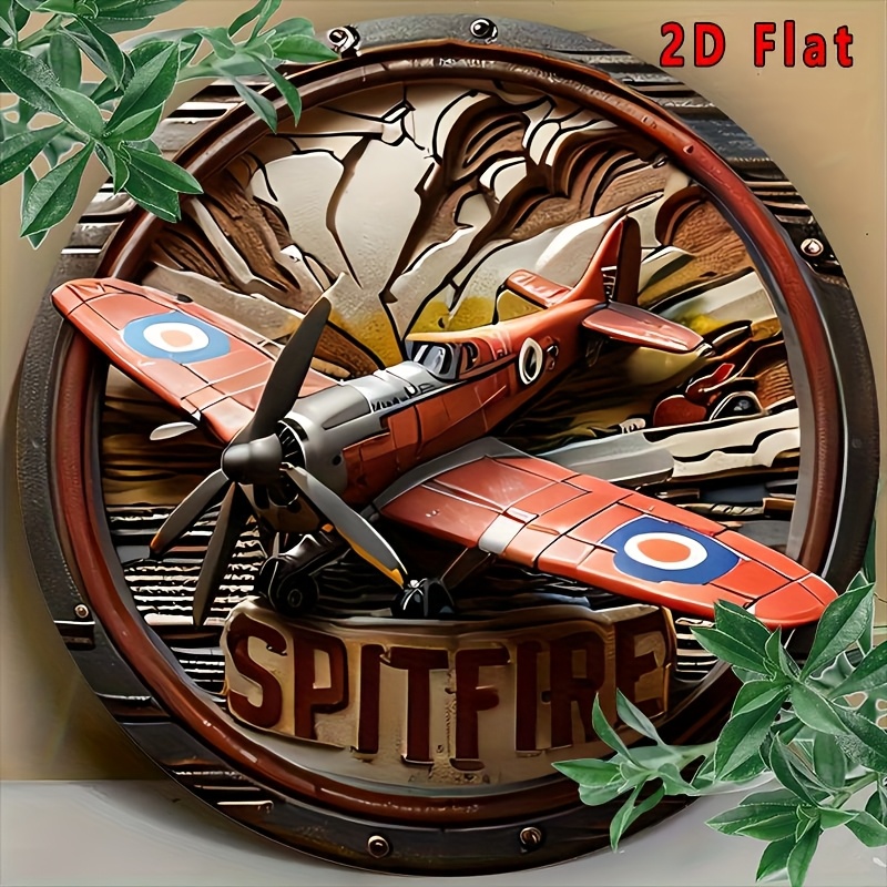 Vintage Collectible Signs - 2D Flat - 1pc Vintage Spitfire