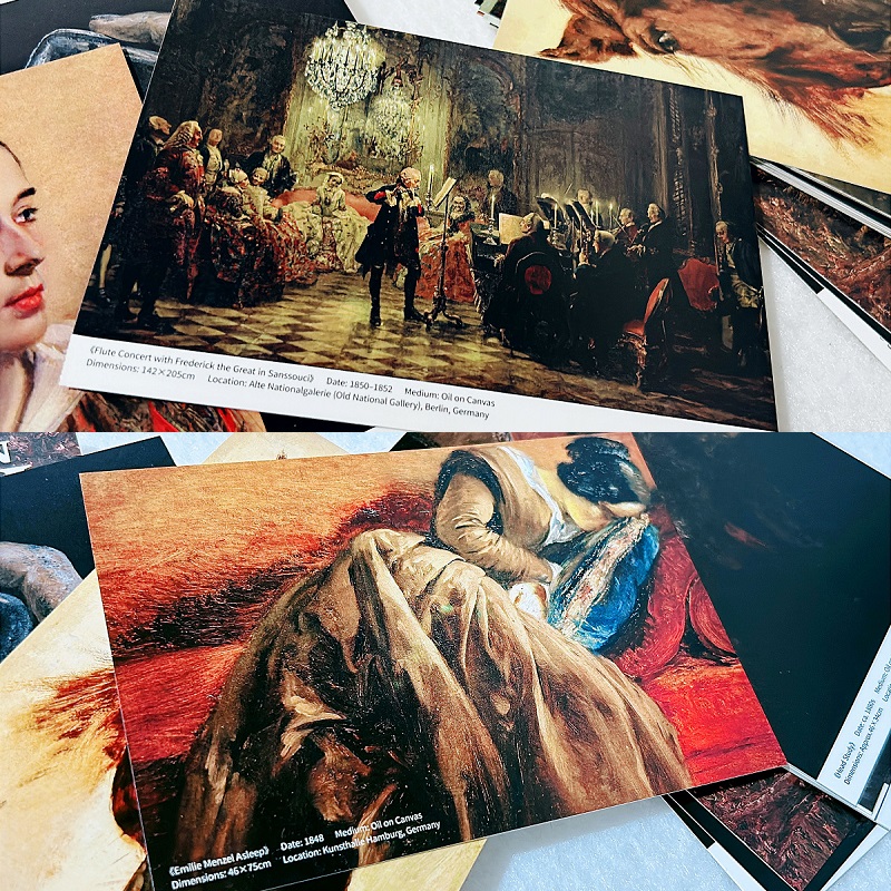 30PCS Adolph Von Menzel Oil Pa - огляд і ціна Collectible Vintage Greeting Cards
