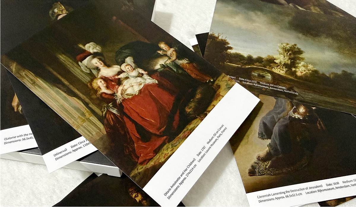30Pcs Rembrandt Vintage Oil Pa - огляд і ціна Collectible Vintage Greeting Cards