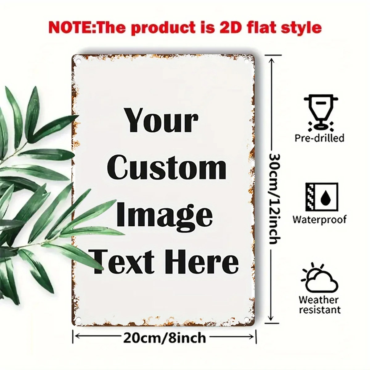 Custom Photo & Text Tin Sign - - огляд і ціна Vintage Collectible Signs