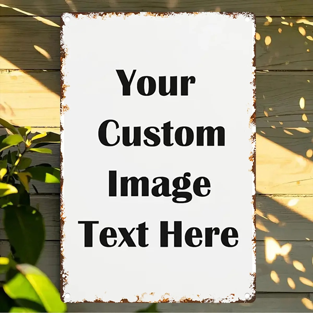 Custom Photo & Text Tin Sign - - огляд і ціна Vintage Collectible Signs
