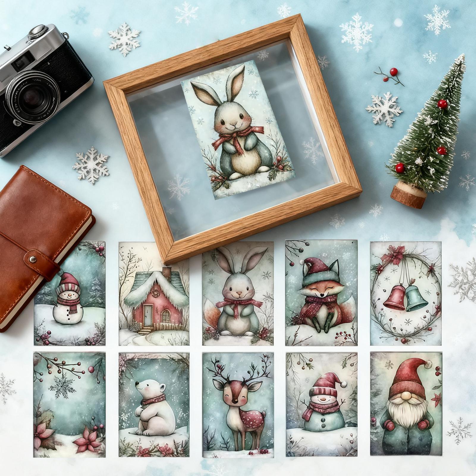Christmas Greeting Card 20-Pie - огляд і ціна Collectible Vintage Greeting Cards