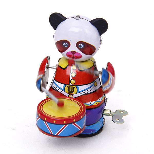 Wind Up Clockwork Panda Drumme - огляд і ціна Vintage Collectible Figures