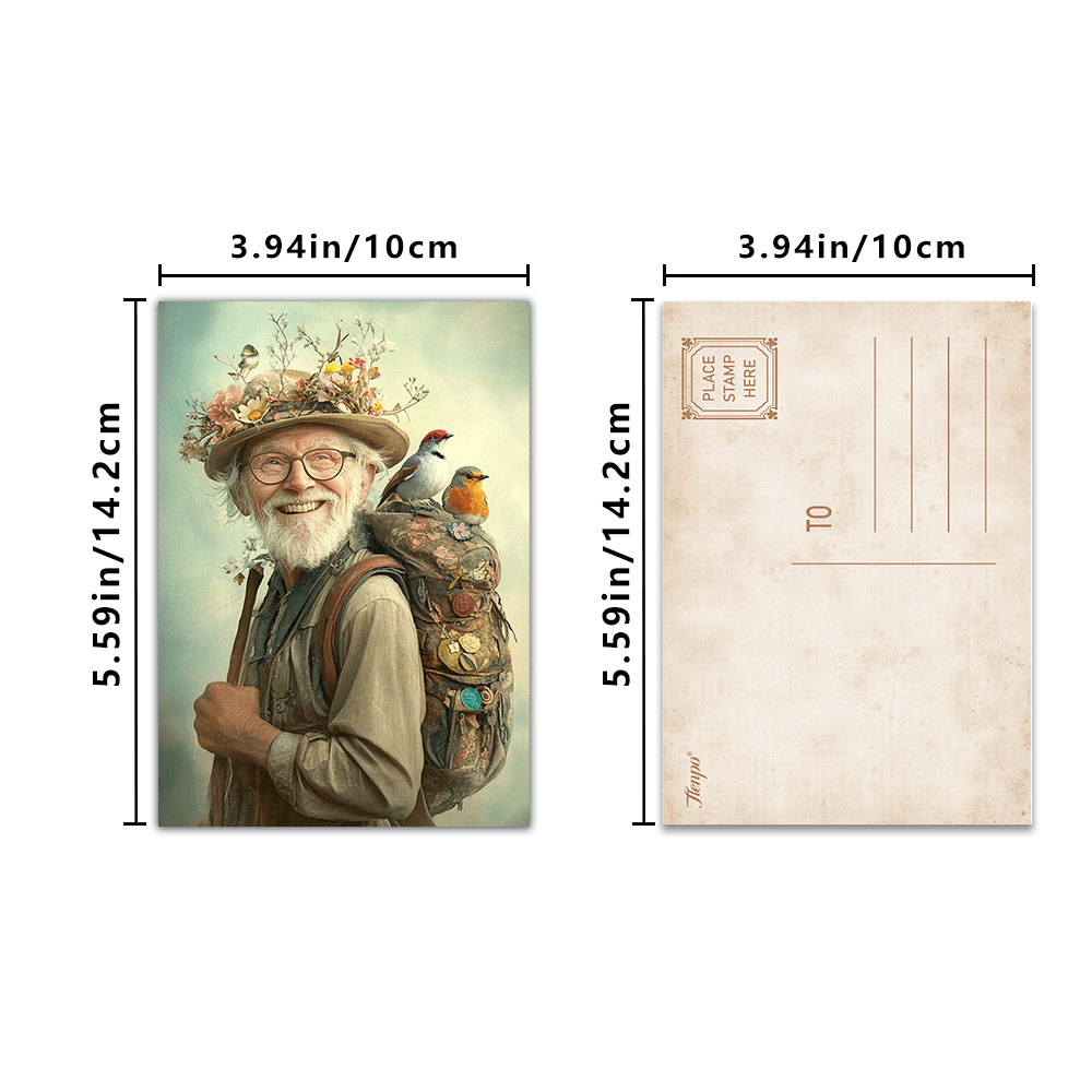 32pcs, vintage cute grandpa, p - огляд і ціна Collectible Vintage Greeting Cards