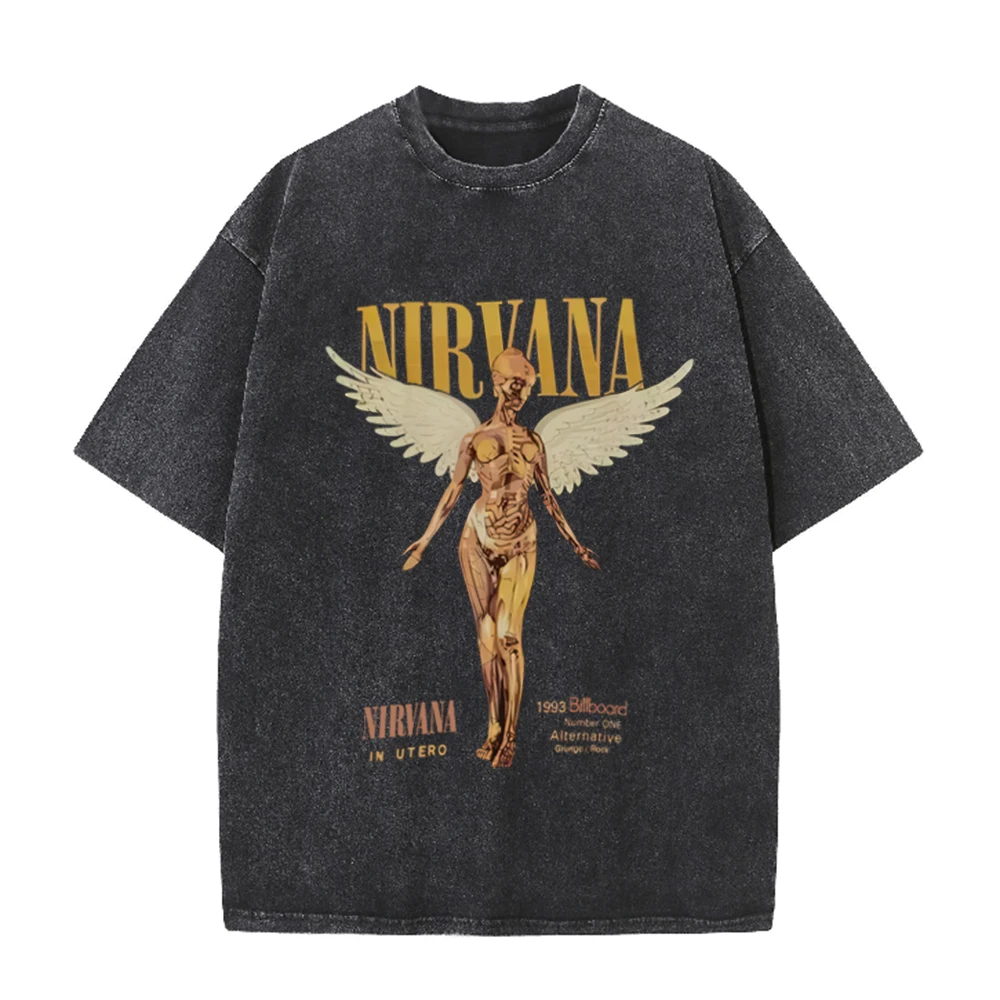 Retro Acid Wash Oversized T-sh - огляд і ціна Vintage Collectible Figures