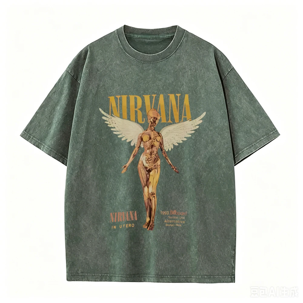 Retro Acid Wash Oversized T-sh - огляд і ціна Vintage Collectible Figures