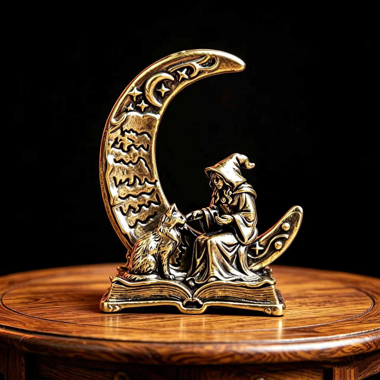 Brass Moon Witch Decoration St - огляд і ціна Vintage Collectible Ornaments