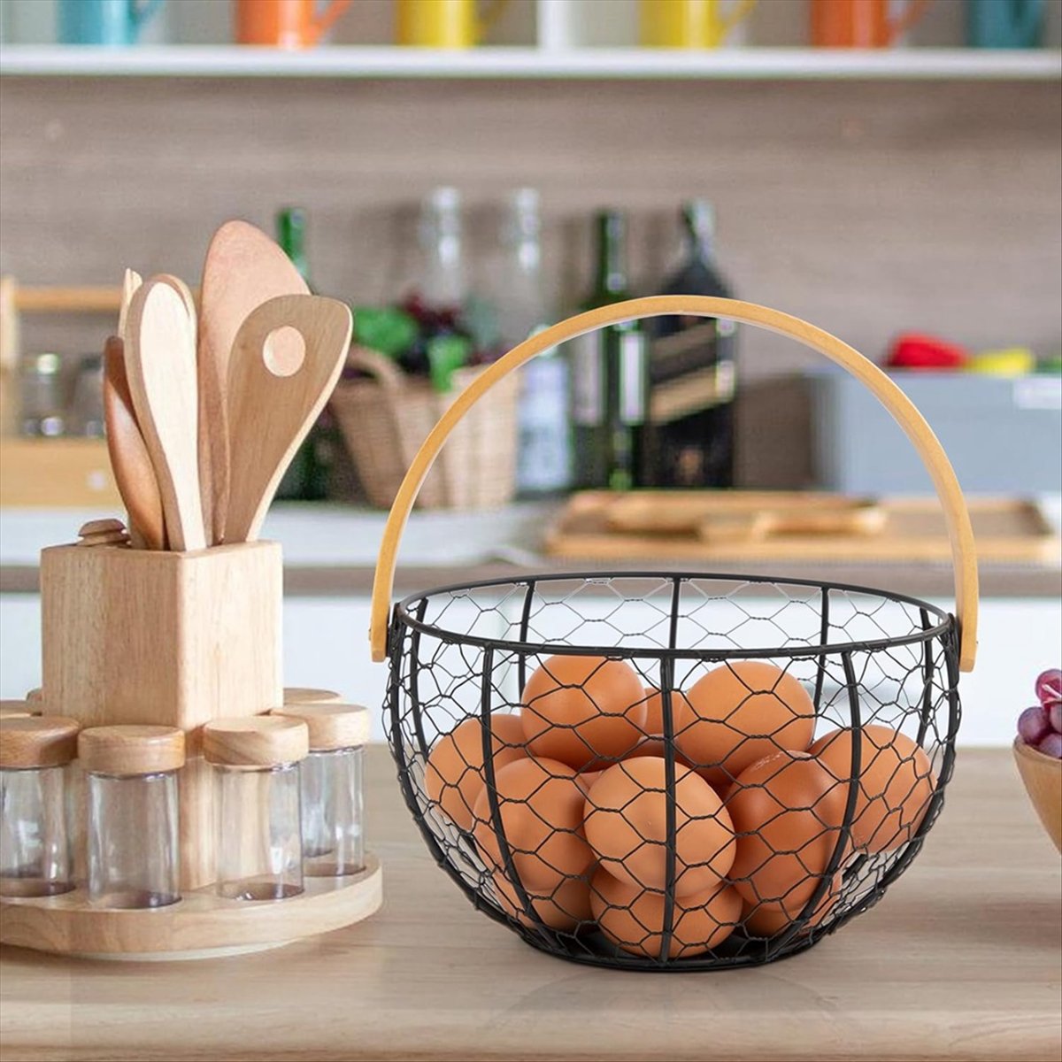 ABZT Farmhouse Wire Egg Basket - огляд і ціна Collectible Vintage Tools