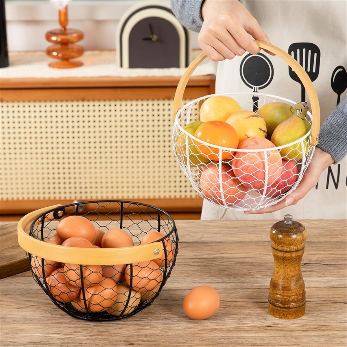 ABZT Farmhouse Wire Egg Basket - огляд і ціна Collectible Vintage Tools