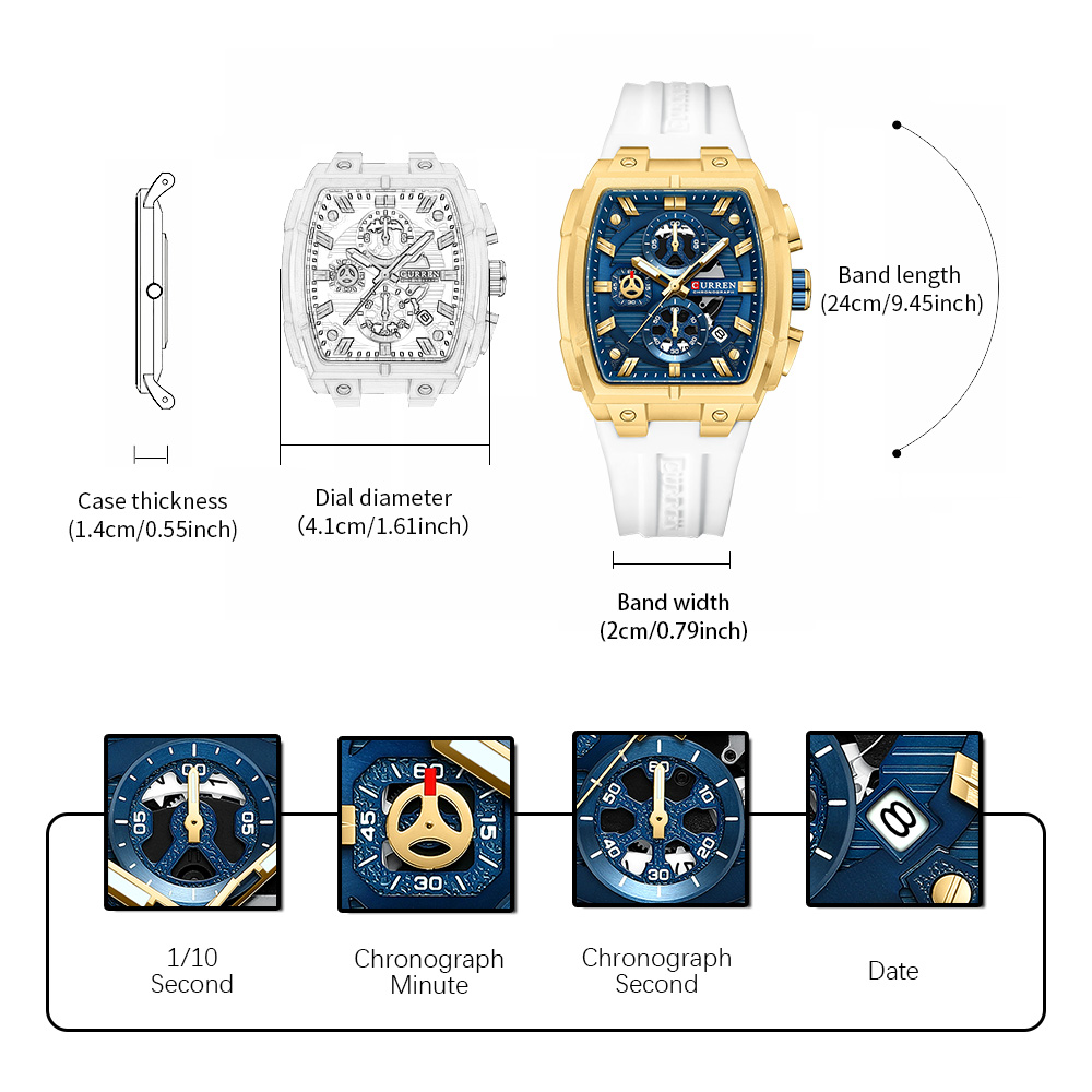 CURREN Luxury Vintage Watch fo - огляд і ціна Vintage Collectible Watches