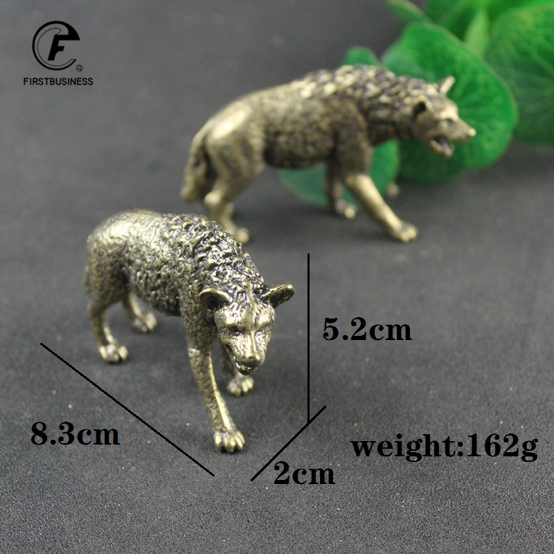 Solid Brass Hyena Figurine Min - огляд і ціна Vintage Collectible Ornaments