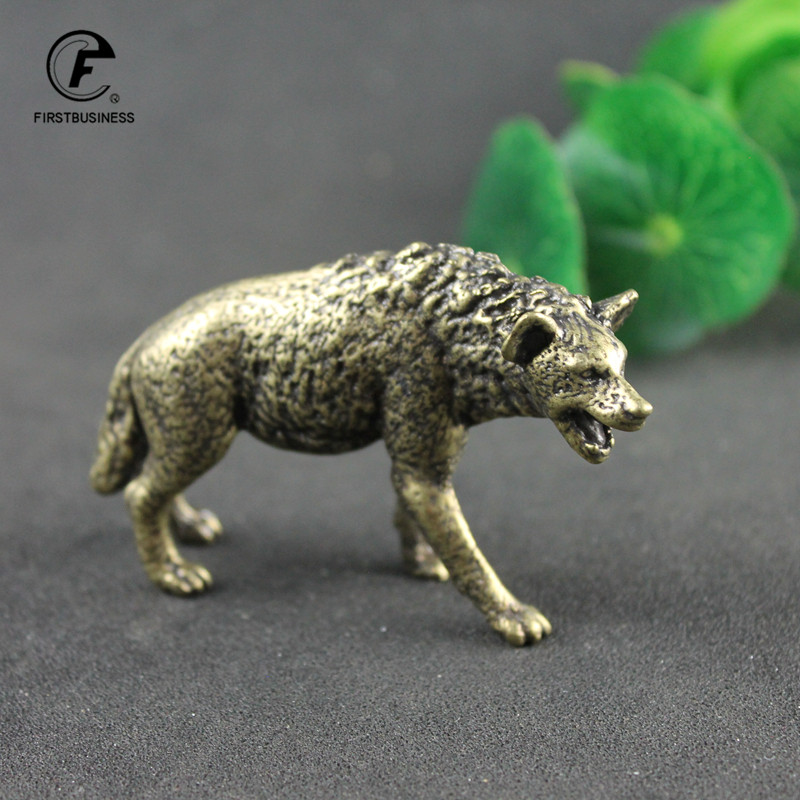 Solid Brass Hyena Figurine Min - огляд і ціна Vintage Collectible Ornaments