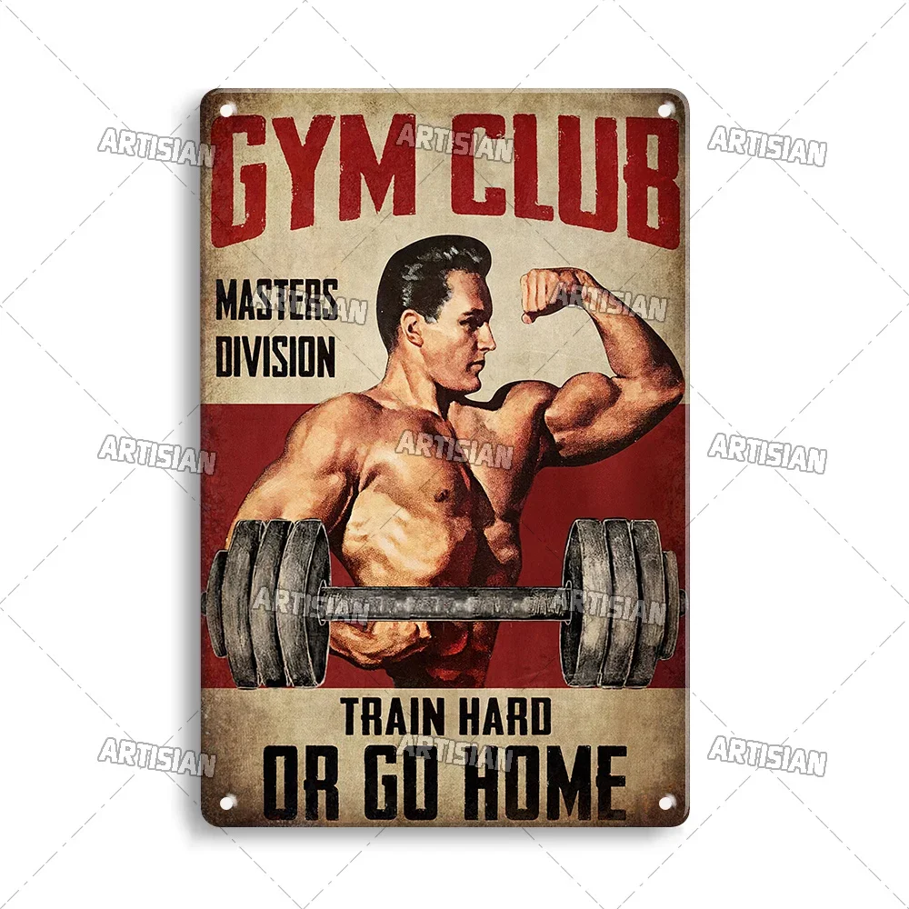 Old Man Gym Club Inspirational - огляд і ціна Vintage Collectible Signs