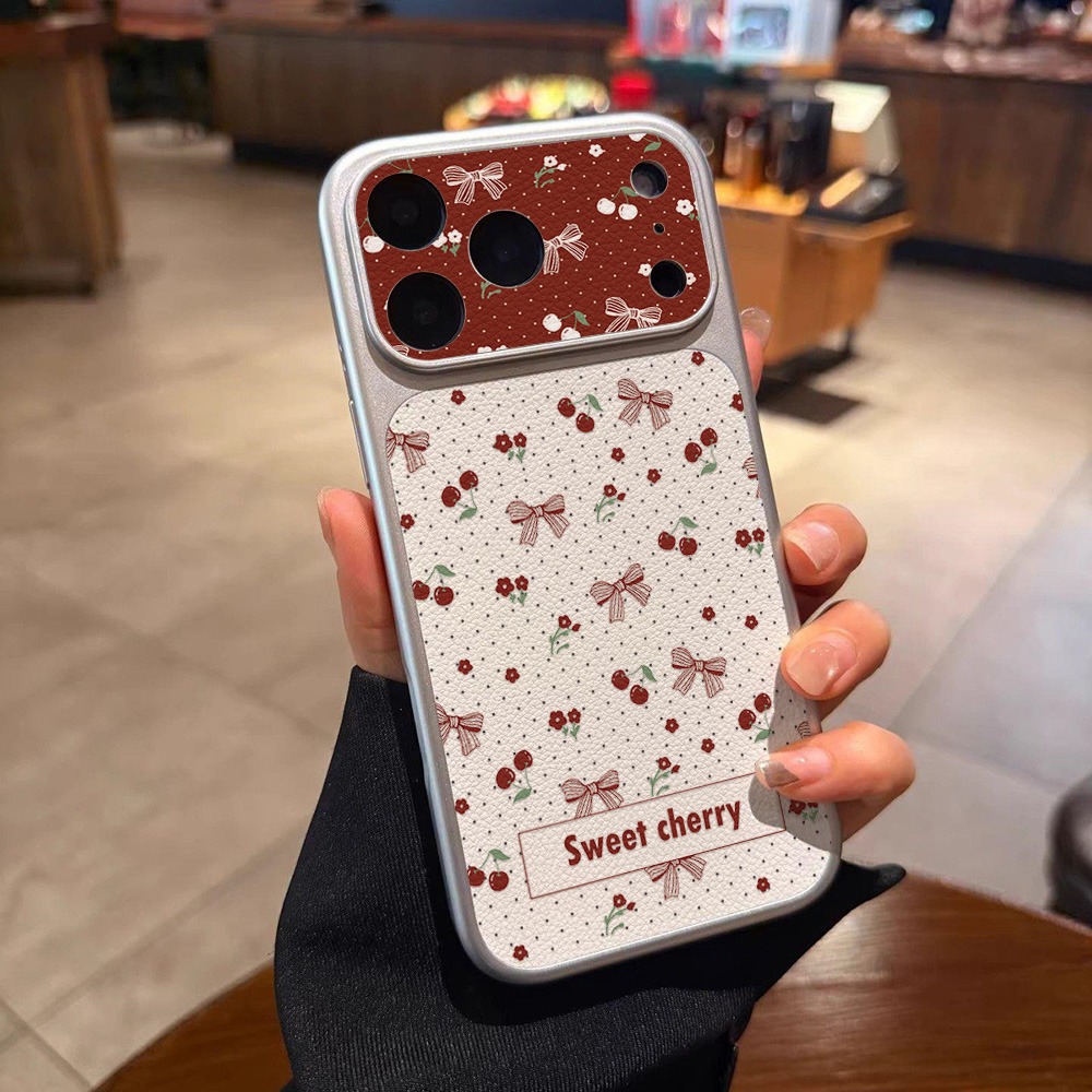 Sweet Cherry Bow Leather Phone - огляд і ціна Camera Leather Case