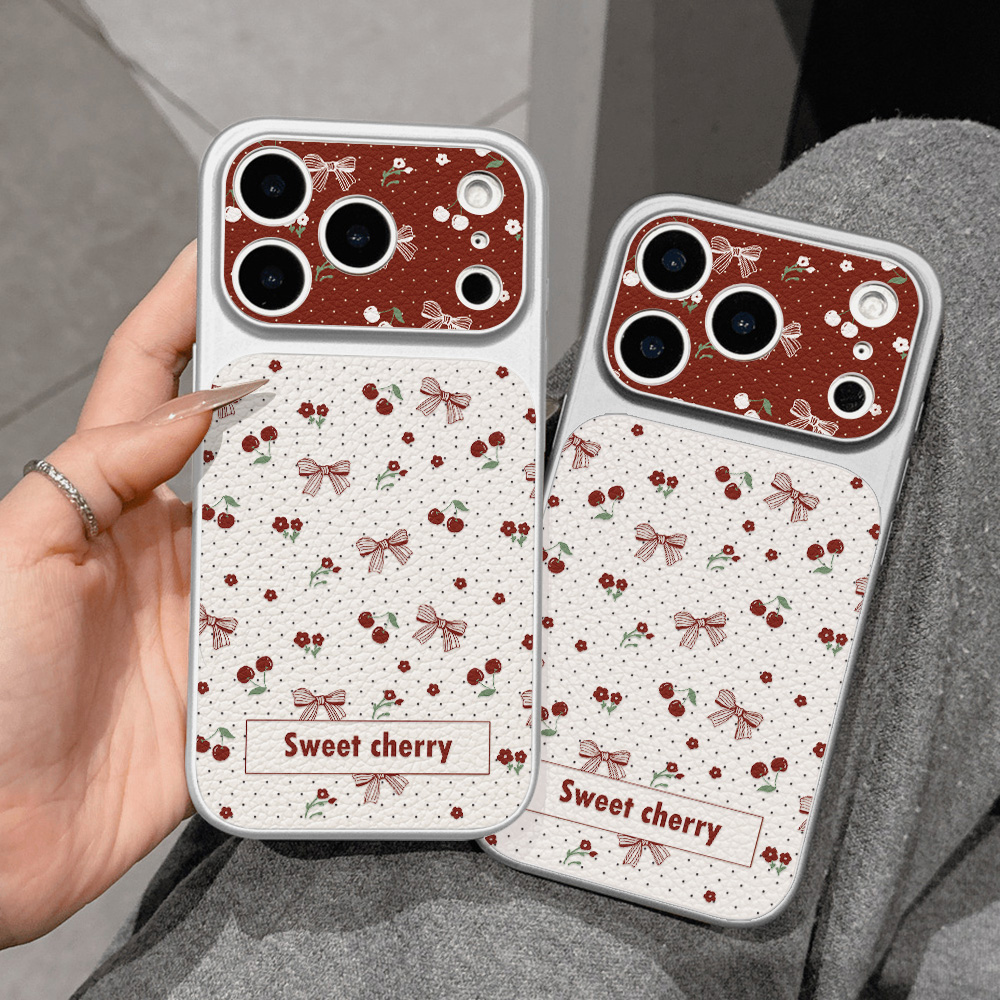 Sweet Cherry Bow Leather Phone - огляд і ціна Camera Leather Case
