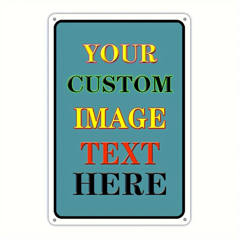 Custom Photo Rectangular Iron  - огляд і ціна Vintage Collectible Signs