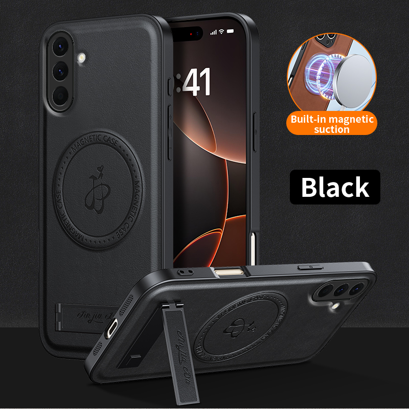 Leather Stand Case For Samsung - огляд і ціна Camera Leather Case
