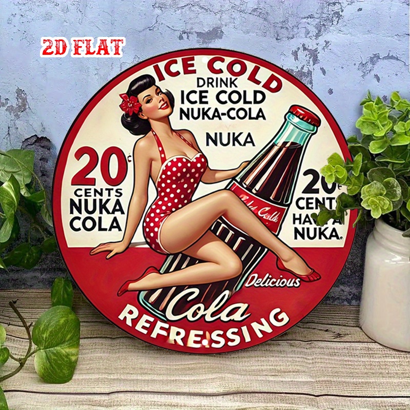 2D Flat, 1pc Retro Pin-Up 7.87 - огляд і ціна Vintage Collectible Signs