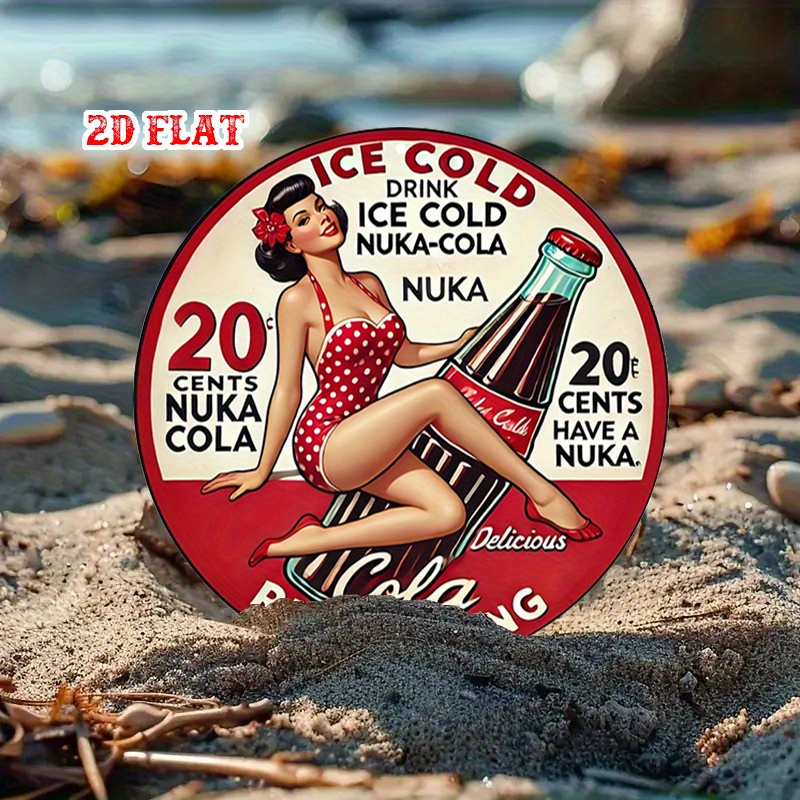 2D Flat, 1pc Retro Pin-Up 7.87 - огляд і ціна Vintage Collectible Signs