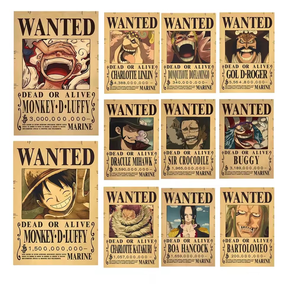 Anime One Piece Bounty Wanted  - огляд і ціна Vintage Collectible Figures