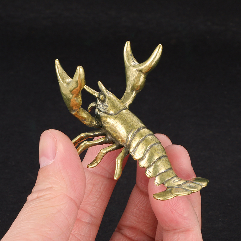 【F】Solid Brass Crayfish Orname - огляд і ціна Vintage Collectible Ornaments