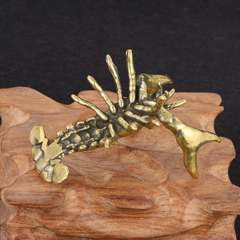 【F】Solid Brass Crayfish Orname - огляд і ціна Vintage Collectible Ornaments