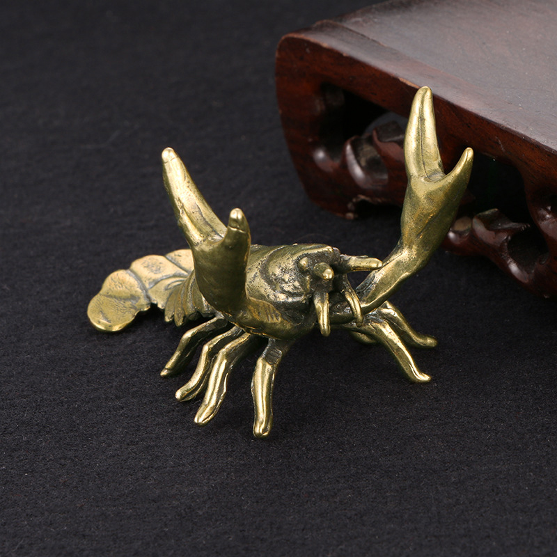 【F】Solid Brass Crayfish Orname - огляд і ціна Vintage Collectible Ornaments