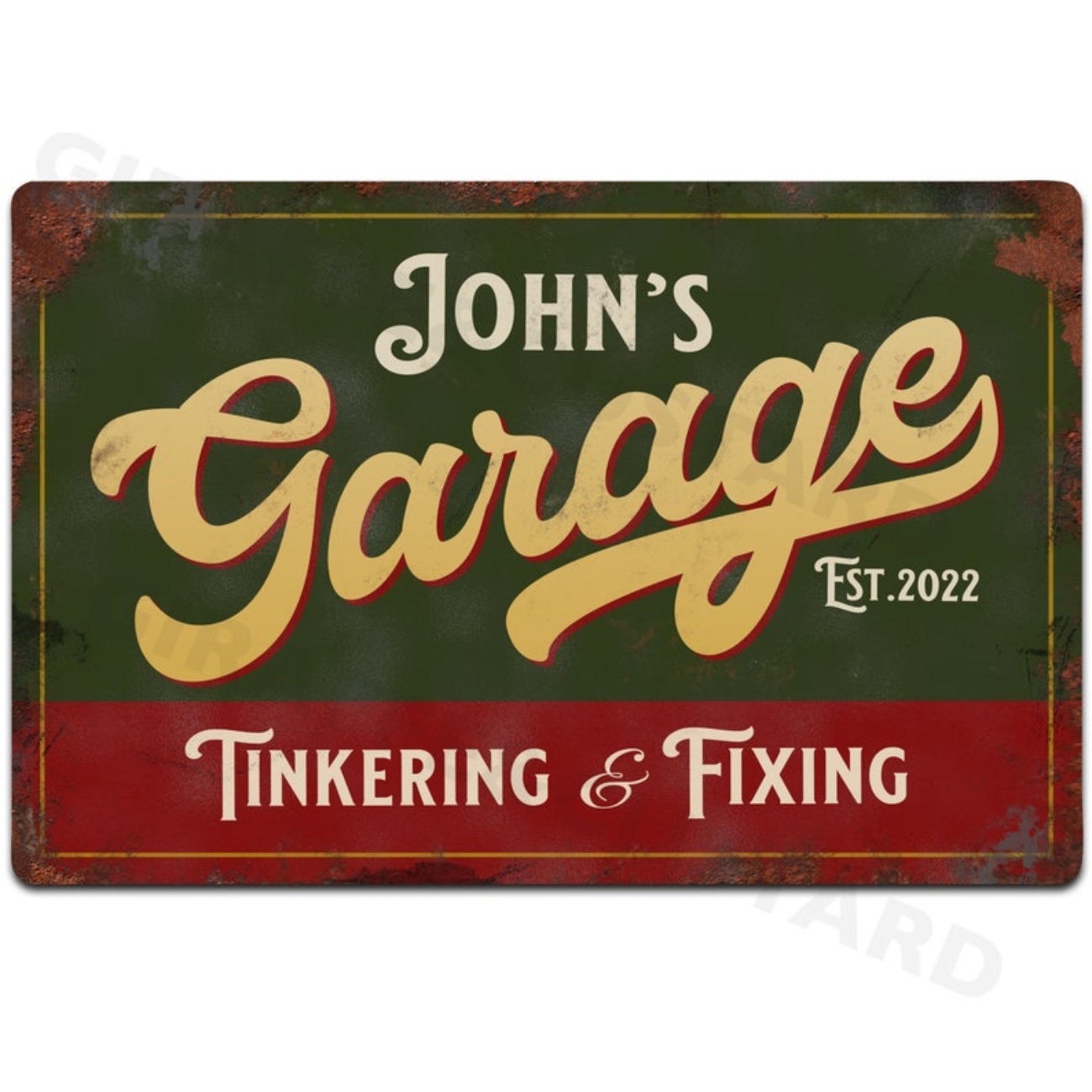Custom Personalised Garage Met - огляд і ціна Vintage Collectible Signs