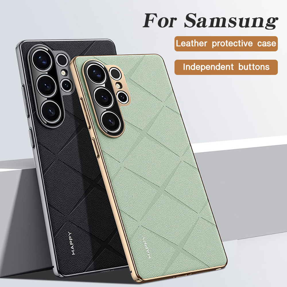 Leather Plating For Samsung S2 - огляд і ціна Camera Leather Case