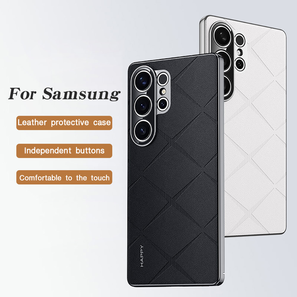 Leather Plating For Samsung S2 - огляд і ціна Camera Leather Case