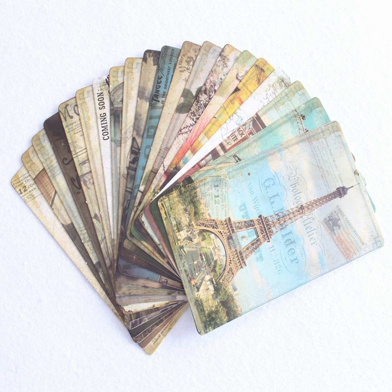 New 32Pcs Vintage Famous Build - огляд і ціна Collectible Vintage Greeting Cards