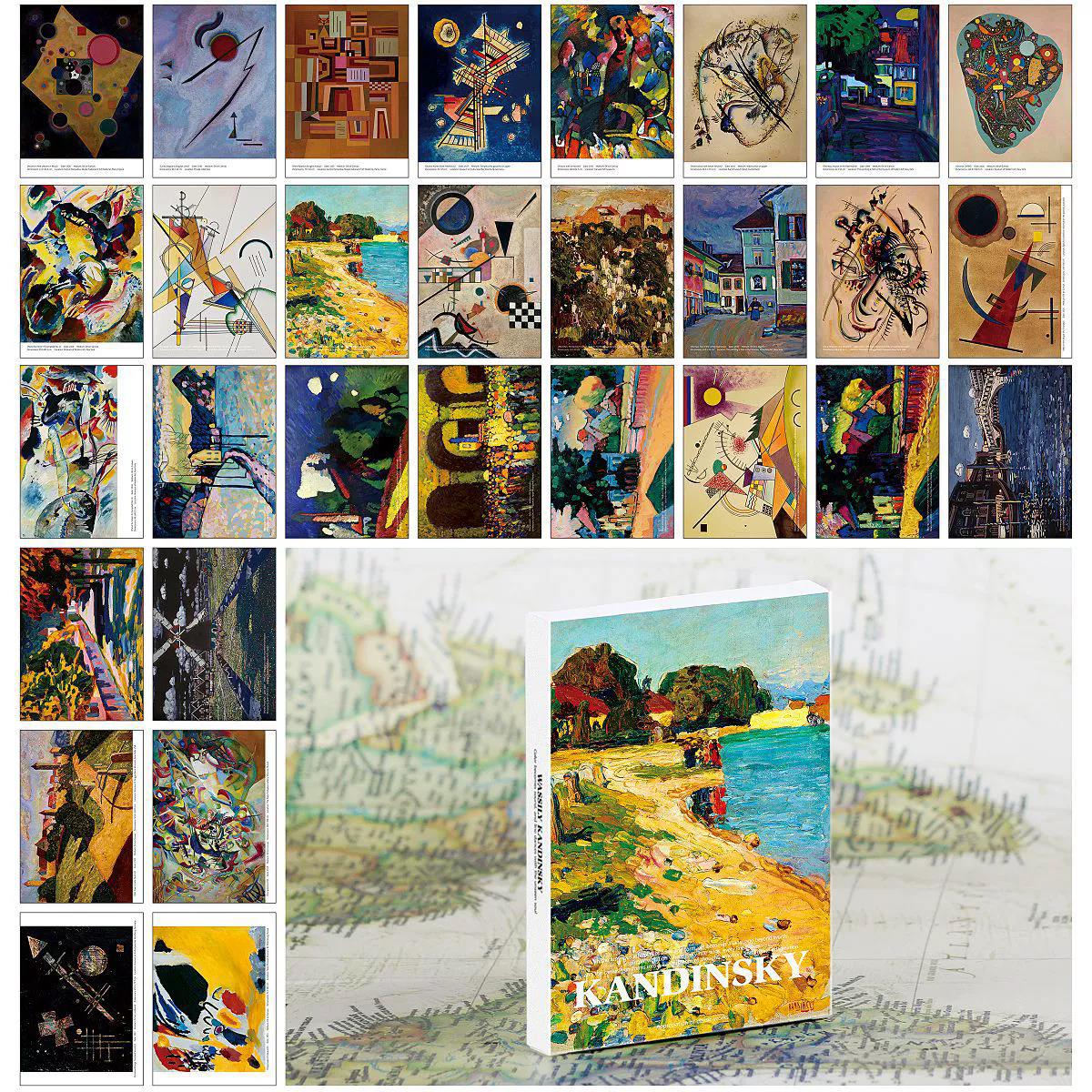 Wassily Kandinsky Art Postcard - огляд і ціна Collectible Vintage Greeting Cards