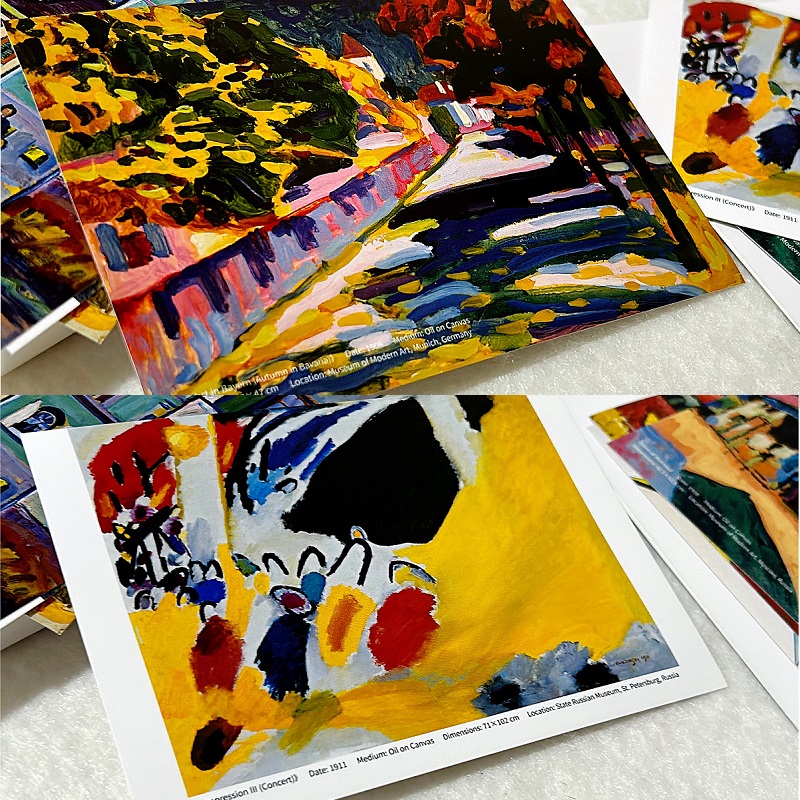 Wassily Kandinsky Art Postcard - огляд і ціна Collectible Vintage Greeting Cards