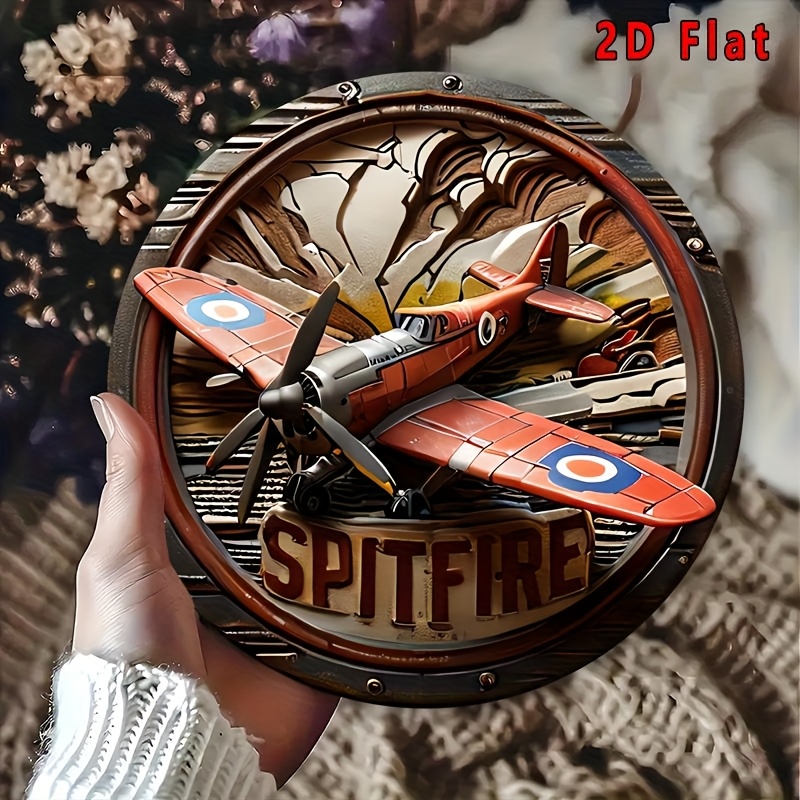 2D Flat - 1pc Vintage Spitfire - огляд і ціна Vintage Collectible Signs