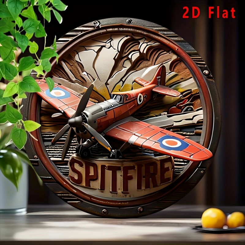 2D Flat - 1pc Vintage Spitfire - огляд і ціна Vintage Collectible Signs