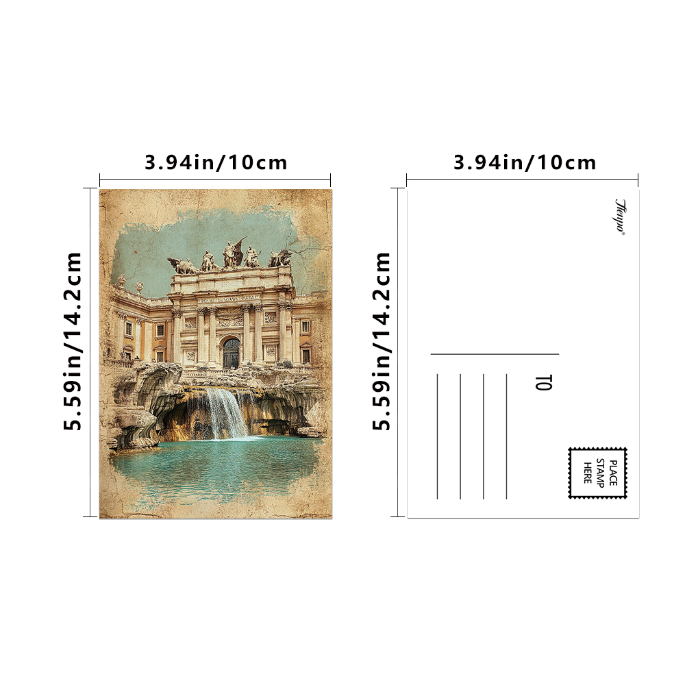 32pcs Vintage European Landmar - огляд і ціна Collectible Vintage Greeting Cards