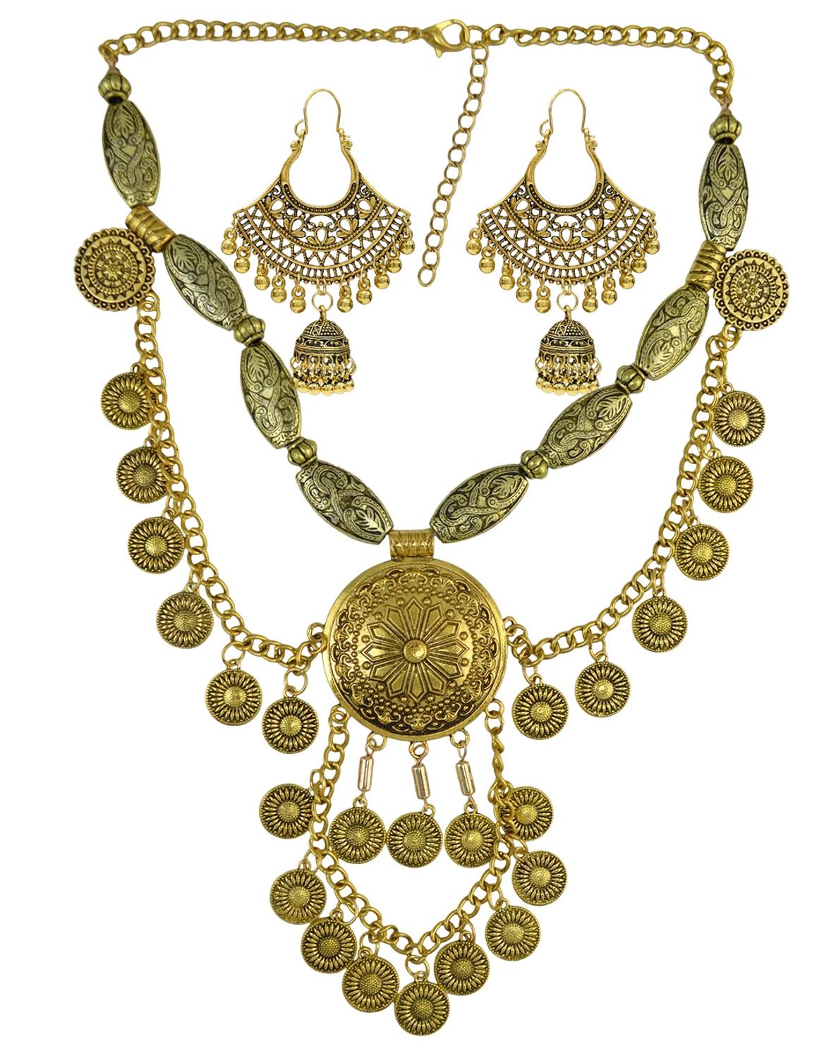 Boho Ethnic Big Choker Necklac - огляд і ціна Vintage Collectible Coins