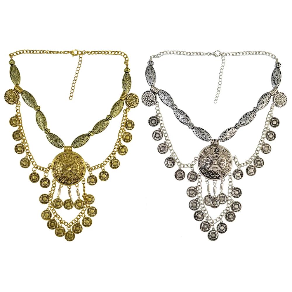Boho Ethnic Big Choker Necklac - огляд і ціна Vintage Collectible Coins
