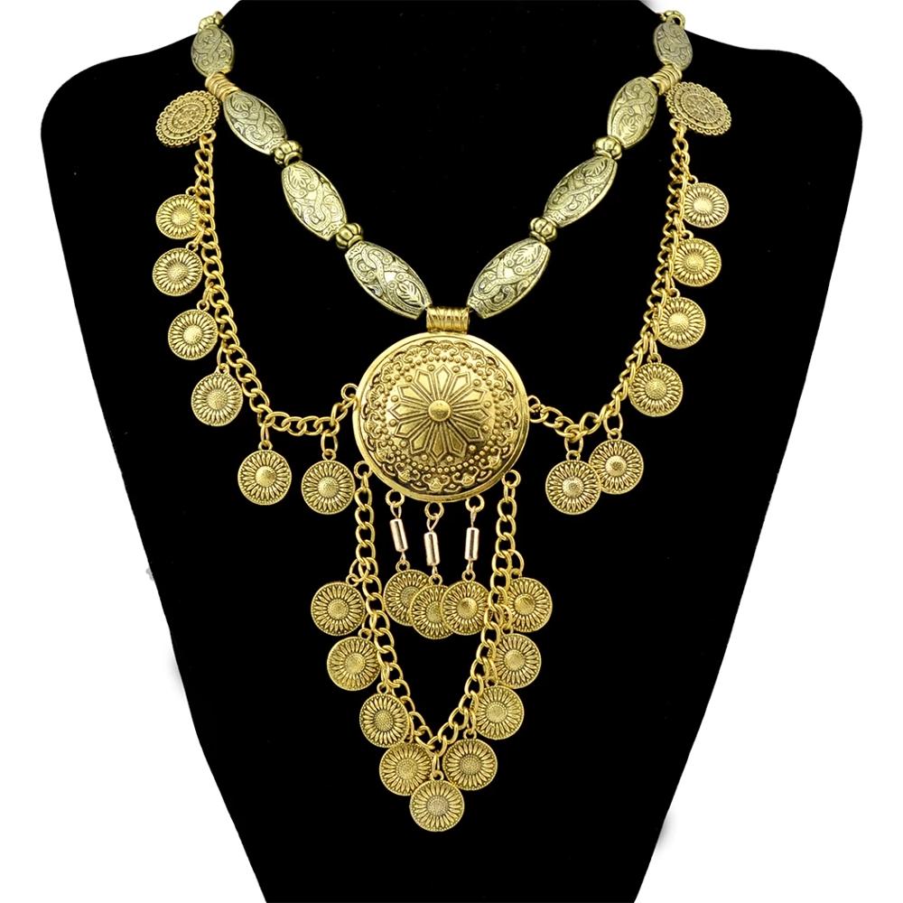 Boho Ethnic Big Choker Necklac - огляд і ціна Vintage Collectible Coins