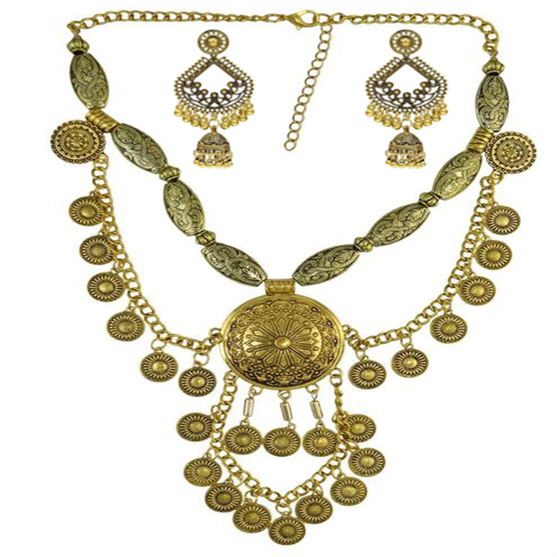 Boho Ethnic Big Choker Necklac - огляд і ціна Vintage Collectible Coins